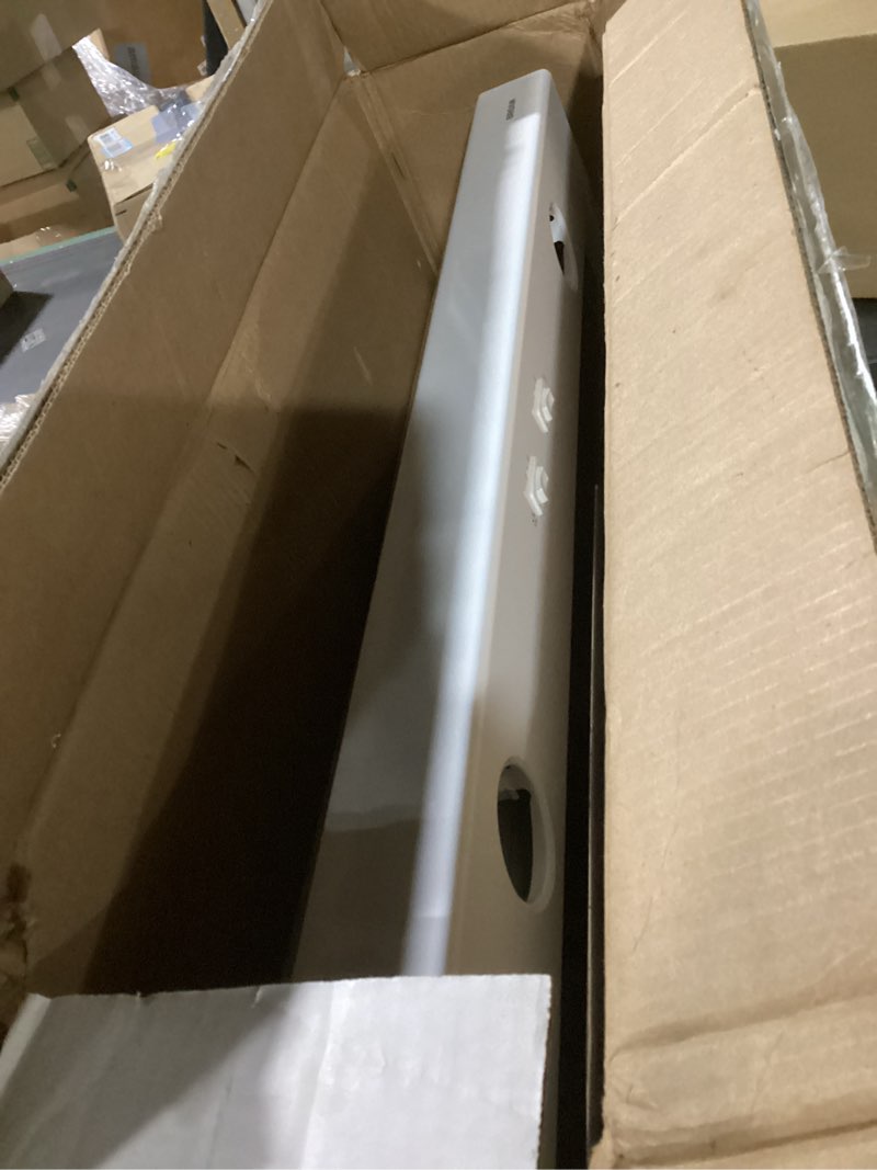Condition photo showing As Is for Broan-NuTone BCSD130WW Glacier 30-inch Under-Cabinet 4-Way Convertible Range Hood with 2-Speed Exhaust Fan and Light, 300 Max Blower CFM, White White 30-Inch