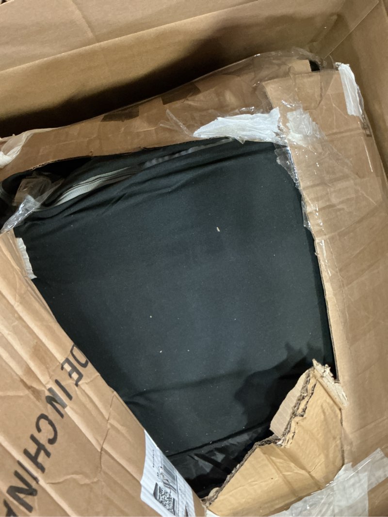 Condition photo showing As Is for japanese floor mattress, 3.5" thicken futon mattress tatami mat, high density foam support for adult kids sleep, portable futon sofa bed for camping, pet mat, twin 80"x 39"?black? black twin (80”l × 39“w)