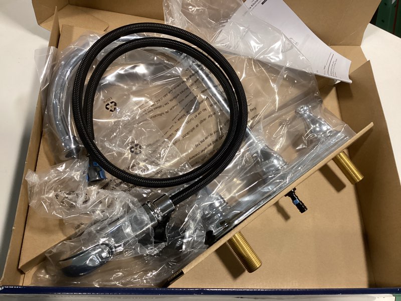 Condition photo showing New/Like New for Project Source Brice 2-Handle Kitchen Faucet