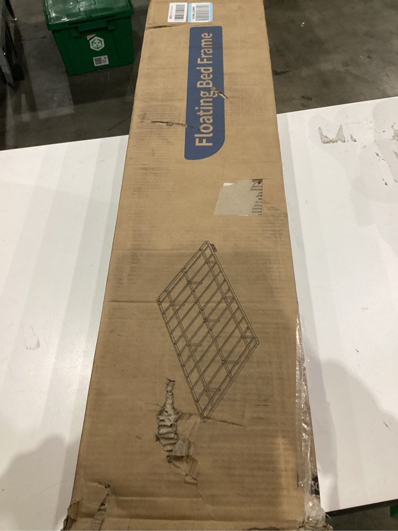 Condition photo showing New/Like New for OLEVS King Size Floating Bed Frame, Metal Platform, with LED Light and Charging Station, No Box Spring Needed, Noise-Free, Easy Assembly King (U.S. Standard)