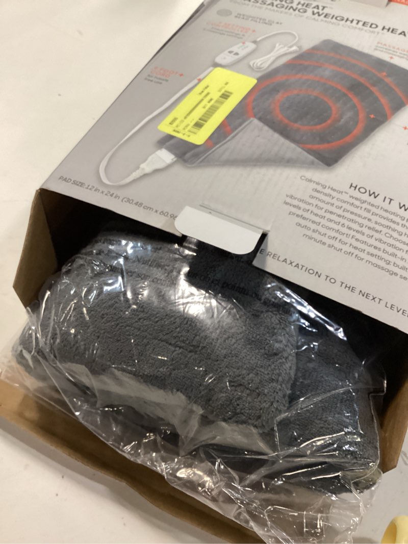 Condition photo showing Good Condition for sharper image calming heat massaging weighted heating pad