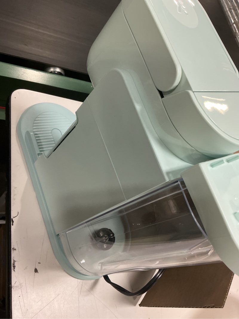 Condition photo showing As Is for keurig k-express coffee maker, single serve k-cup pod coffee brewer, mint