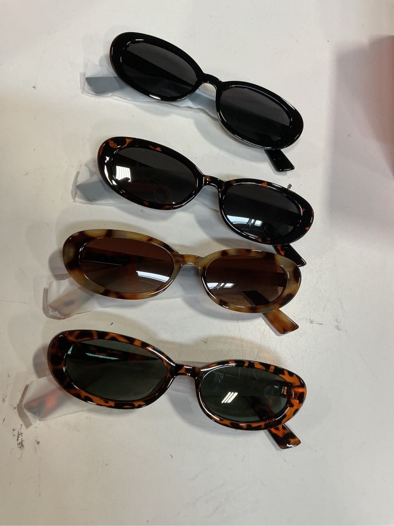 Condition photo showing New/Like New for Miyya 4/7pcs Small Oval Sun Glasses Colorful Frame Sunglasses 2024 Simplel Style Glasses Fashion Women Glasses Oculus ? 