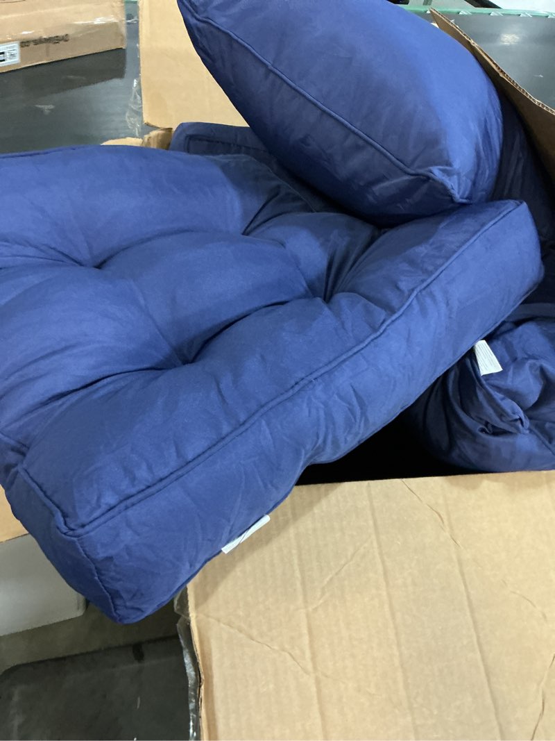 Condition photo showing Good Condition for cuteripe waterproof outdoor chair cushions set of 2, patio cushions for outdoor furniture water-resi/navy blue