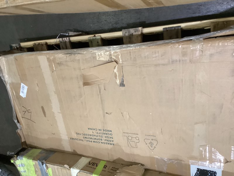 Condition photo showing As Is for zinus nadia adjustable bed frame, electric reclining platform bed base, 5-function wireless remote, 