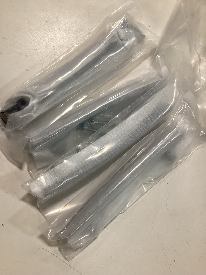 Condition photo showing Good Condition for JETLAND Bridged Drawer Cabinet Pulls, 4-Pack Flat Black 4" Hole Centers, Antique Peony Solid Cast, TG01150B102 4 Inch Hole Centers Peony Flat Black