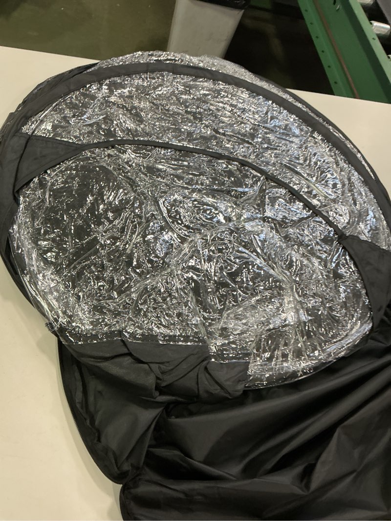 Condition photo showing New/Like New for Large Spray Tan Tent – Deluxe Pop Up Tent Portable Tanning Booth with Carry Case – Clear Window for Perfect Spray Tanning – Easy Clean for Home & Salon Black