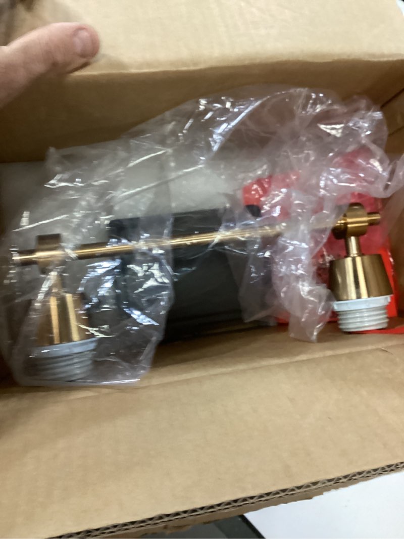 Condition photo showing As Is for ((Incomplete))GEPOW Bathroom Wall Light Fixtures, 2-Light Black Gold Vanity Light, Modern Farmhouse Wall Lamp Over