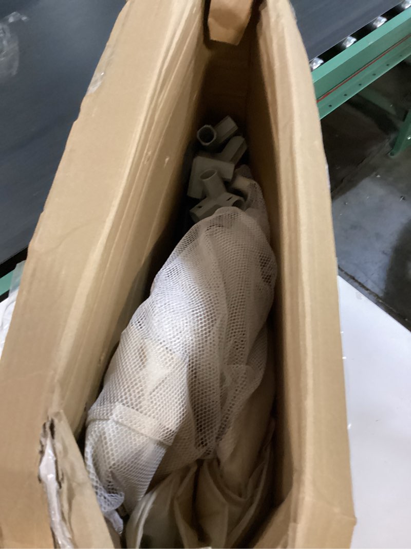 Condition photo showing As Is for Playpen for Babies and Toddlers 79x71inch - Extra Large Baby Gate Play Pen with Soft Breathable Mesh Cover - Indoor and Outdoor Baby Playard - Portable Playpen for Babies (Apricot)