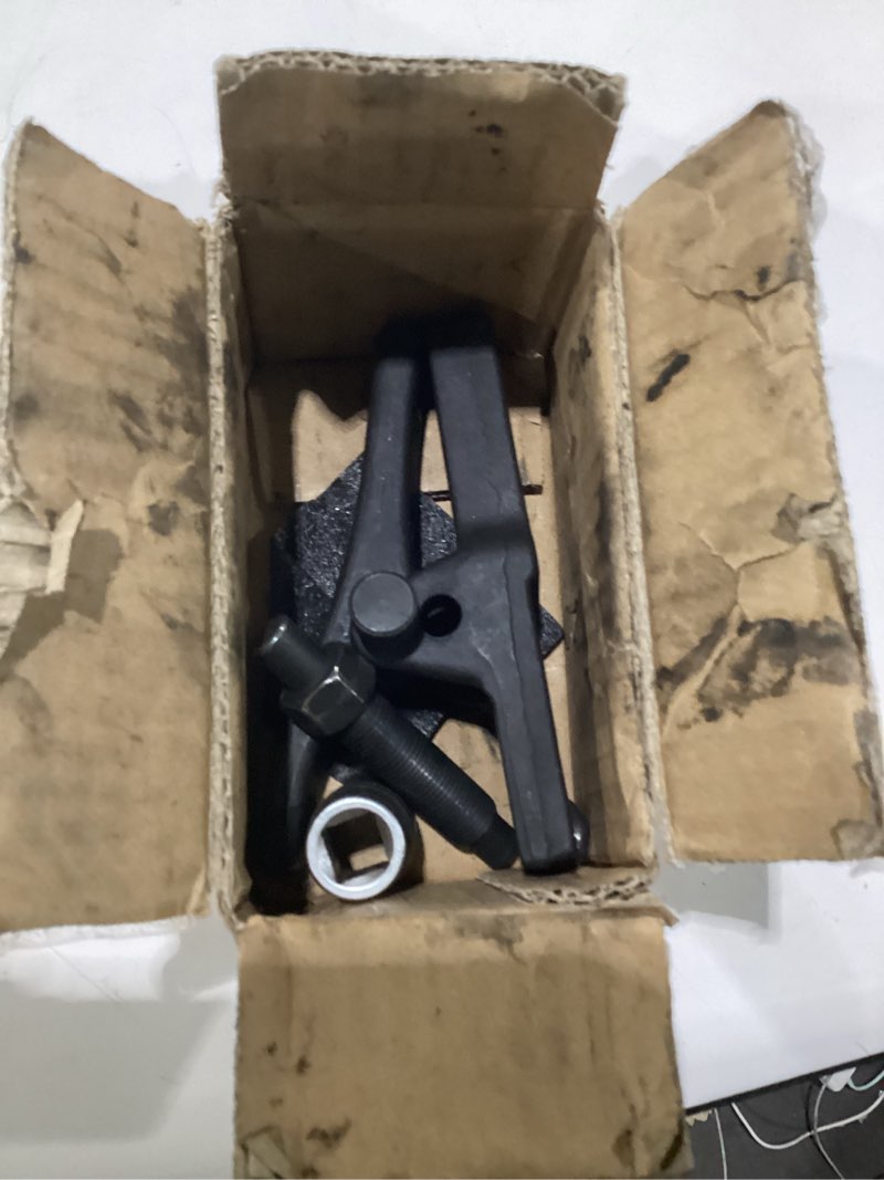 Condition photo showing As Is for orion motor tech ball joint separator, ball joint removal tool for separating ball joints arms tie rods on most cars and light trucks, ball joint puller and extractor with 1/2" socket basic