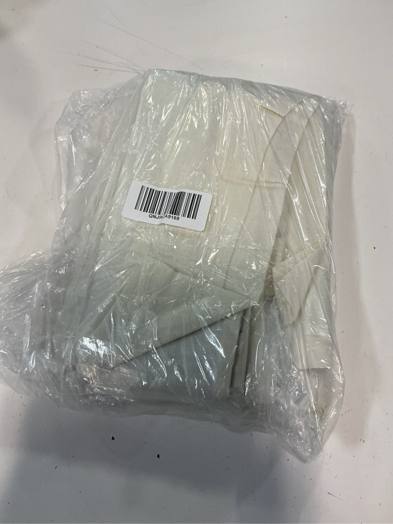 Condition photo showing Good Condition for european linen true blackout curtain, 48x84, ivory