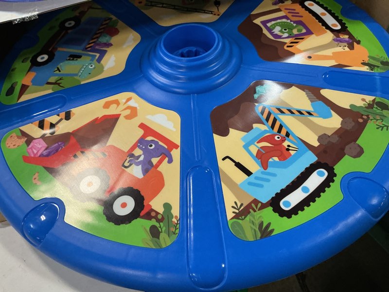 Condition photo showing Good Condition for lehoo castle dinosaur sit and spin toys for toddlers 1-3 boys birthday gift, 360° toddler spinning seat with lights and music, sensory toys for boys age 2-4 blue