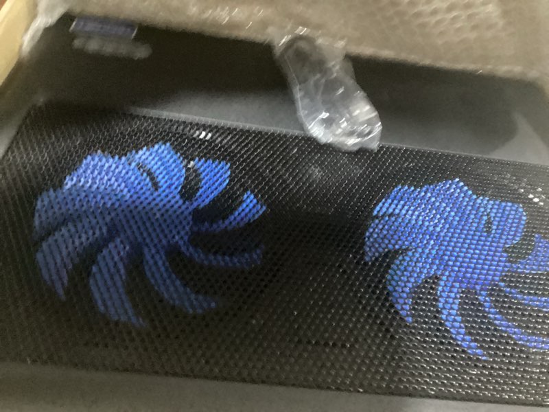Condition photo showing New/Like New for tecknet laptop cooling pad - 12"-15.6" laptops cooler, powerful cooler and ultra quiet for gaming laptops pad, 2 wind speed adjustable, usb a & c powered cooler stand with laptop fan led (blue)