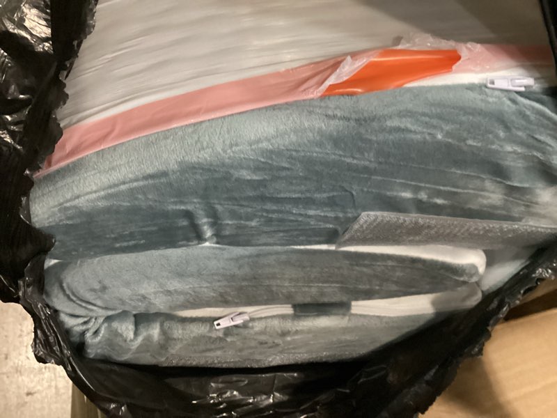 Condition photo showing As Is for Bed Wedge Pillow for Sleeping, 3 Pcs Adjustable Height 4.5&7.5&12 Inch Triangle Pillow Wedge for Post Surgery, Acid Reflux, Snoring, Legs Pain Relief (Gray) White & Gray