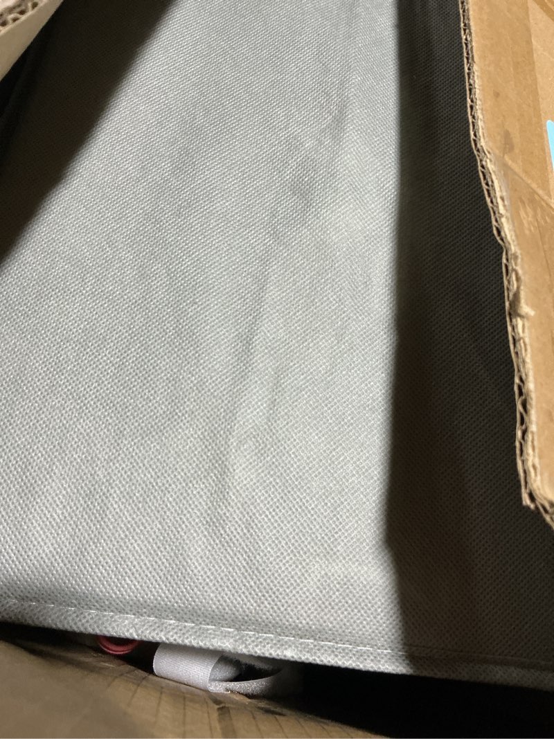 Condition photo showing As Is for baby playpen with mat, 50x50 in small play pen for babies, toddler playpen for apartment, indoors play yard with soft breathable mesh (beige with mat) beige with mat 50×50 inch