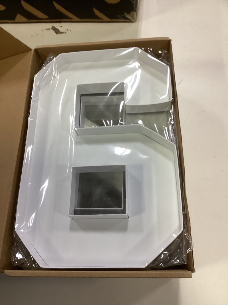 Condition photo showing New/Like New for 2026 Graduation Decorations - Graduation Centerpieces for Tables - 2026 Numbers Charcuterie Board Box - 10" Serving Paper Tray Decoration for Kindergarten Preschool High School College Party Supplies White