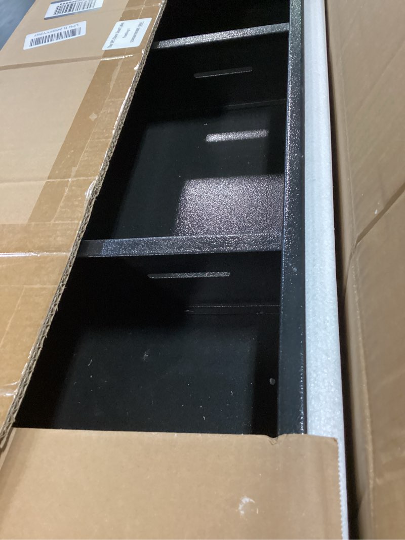 Condition photo showing New/Like New for 304 stainless steel shower niche 12” x 36” for bathroom storage | matte black recessed shower niche no tile needed with 3-tier shelves 12 x 36 inch