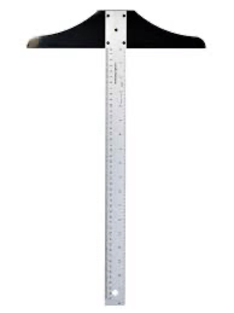 ludwig precision aluminum t-square, 1 1/2in. x 18in., standard