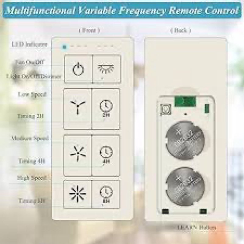 Smart WiFi Universal Ceiling Fan Remote Control Kit for 3-Speed AC Ceiling Fans, Compatible with Ale
