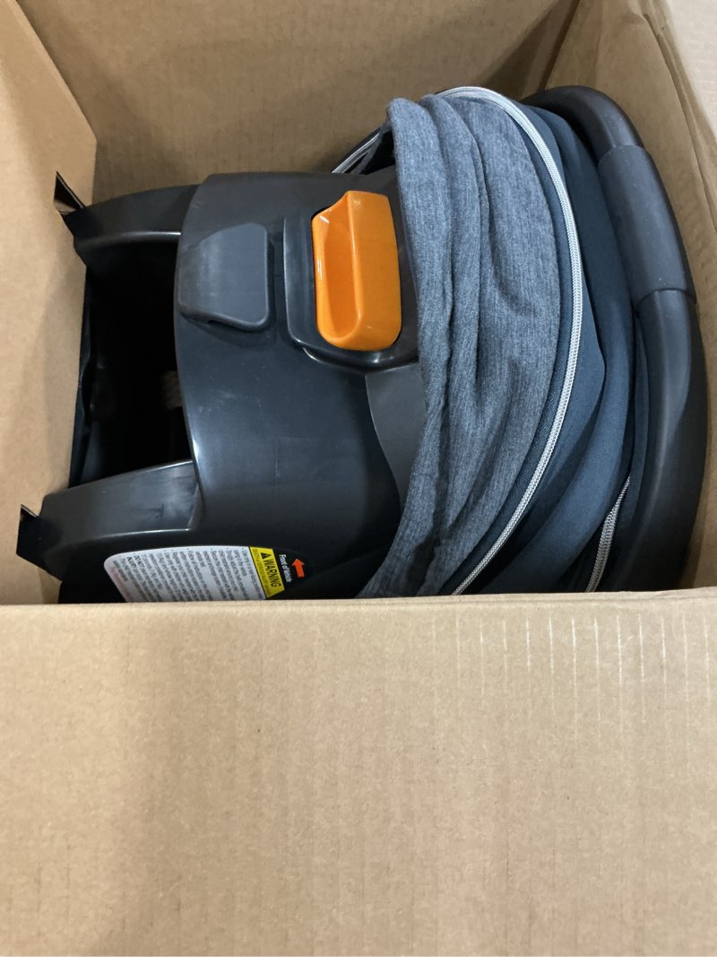 Condition photo showing Good Condition for chicco keyfit max zip clearlux infant car seat and base, rear-facing seat for infants 4-30 lbs., zip-open privacy shield, compatible with chicco strollers, baby travel gear | midori/blue midori/blue keyfit max zip clearlux
