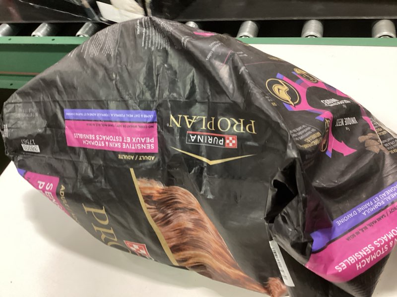Condition photo showing New/Like New for Purina Pro Plan Sensitive Skin and Sensitive Stomach Dog Food Lamb and Oat Meal Formula - 24 lb. Bag Lamb & Oat Meal 24 Pound (Pack of 1) ( best by apr 2027 )