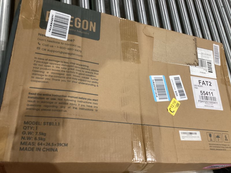 Condition photo showing Good Condition for Sliding Shower Chair Tub Transfer Bench with Swivel Seat, Shower Bench for Elderly and Disabled, with Security Belt, 360 Rotation, Slides and Rotates, Adjustable,one Touch Slide Button, Dark Blue