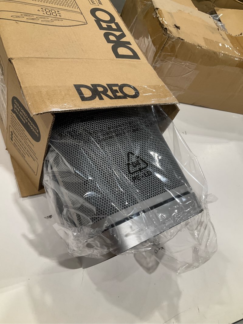 Condition photo showing Good Condition for dreo space heater, 1500w portable electric heaters for indoor use, ptc ceramic heater for office with remote, thermostat, 70°oscillation, 12h timer, 5 modes, safe quiet room heater for bedroom silver standard heater