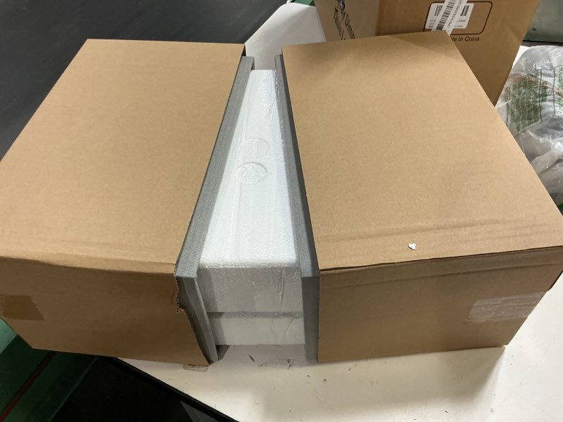 Condition photo showing Good Condition for 21" touch bedside lamps with 2 usb & ac outlets, 3-way dimmable bedside table lamps set of 2 for bedroom living room office reading, gray shade lamps for night stands, 5000k led bulbs included (2 pack)gray linen & matte black(base)-5000k bulbs included