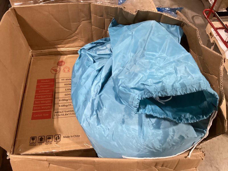 Condition photo showing As Is for VEVOR Inflatable Paint Booth, 13x10x9ft Inflatable Spray Booth, 950W High Powerful Blower Spray Booth Tent, Car Paint Tent Air Filter System for Car Parking Workstation Motorcycle Garage 13x10x9Ft 1?950W?