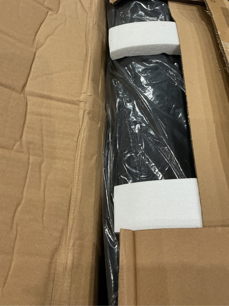 Condition photo showing As Is for simpli comfy queen ez bed self-inflating air mattress with built-in frame, pump and wheeled case, blow up inflatable rolling air bed on wheels