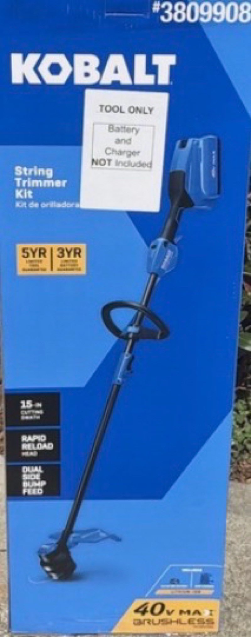Kobalt 40V 15" String Trimmer 3809908 Weed Eater TOOL ONLY