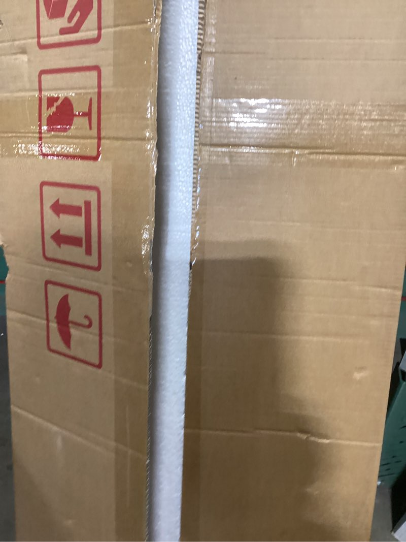 Condition photo showing New/Like New for Delma Arched Mirror Full Length,Standing Mirror Full Body,Large Floor with Stand for Wall Entryway Door Bedroom Bathroom Living Room Black Frame 56"L x 15"W