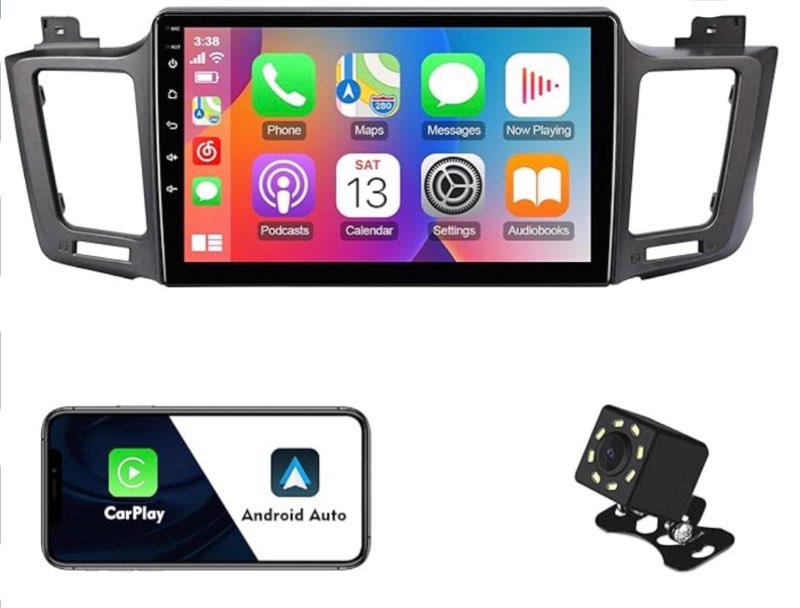 2+32G 9-inch Android 12 Car Stereo for Toyota RAV4 2013 2014 2015 2016 2017 2018 IPS Touchscreen Scr