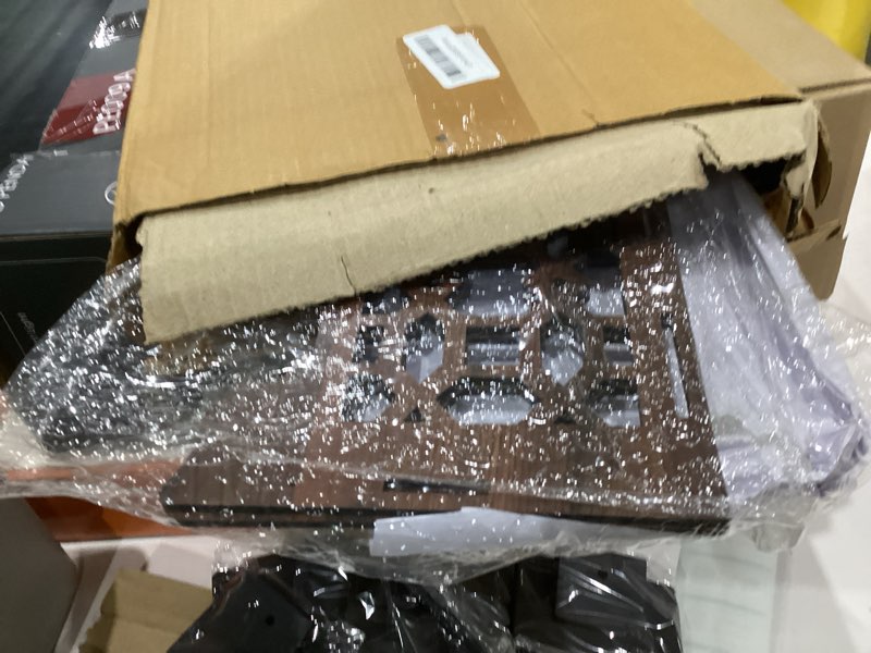 Condition photo showing As Is for Industries Temple for Home, Mandir for for Pooja for Beautiful Wooden Temple for Pooja Stand for and Office with LED Spot Light mandir