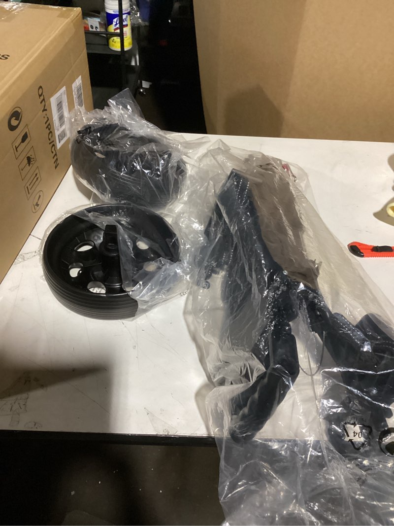 Condition photo showing As Is for HOW TRUE 2 Wheel Foldable Golf Push Cart Collapsible Golf Trolley Push Pull Golf Cart Golf Hand Cart 2 Wheel Kids Golf cart Golf Bag cart