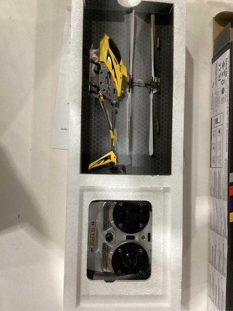 Condition photo showing New/Like New for cheerwing s107/s107g phantom 3ch 3.5 channel mini rc helicopter with gyro yellow