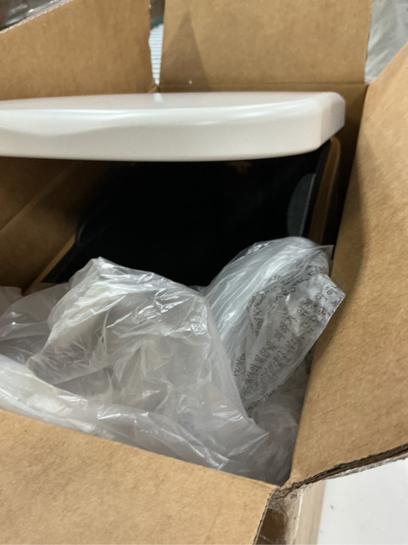Condition photo showing Good Condition for slim bathroom trash can with soft close lid stainless steel garbage can step trash bin with removable inner bucket for bedroom, office, kitchen (matt white, 3.5 gallons) matt white 3.5 gallons