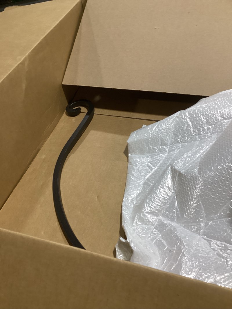 Condition photo showing Good Condition for ajart hanging plant hanger outdoor: 22-inch bird feeder wall hooks - heavy-duty plant bracket hook for hanging flower baskets black