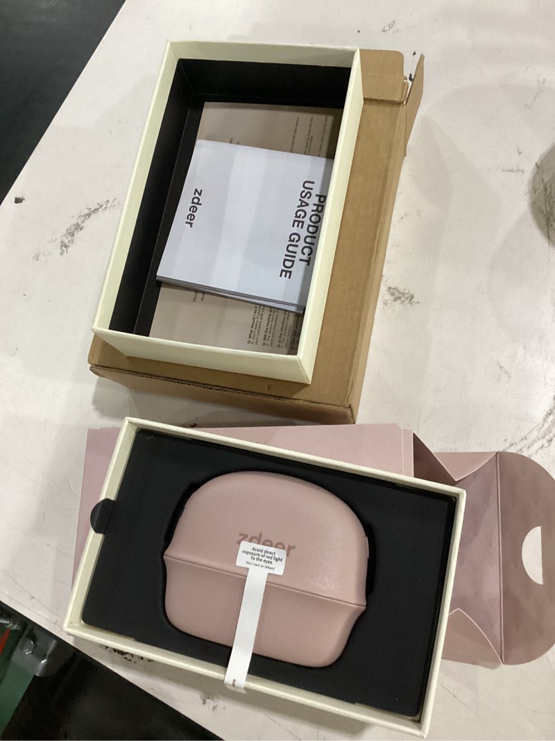 Condition photo showing Good Condition for gs5 electric heated gua sha tool, red light face massager, pink | brass facial massager with vibration, beauty device for face & neck, skin firming device for facial sculpting, gift for women 1 device pink