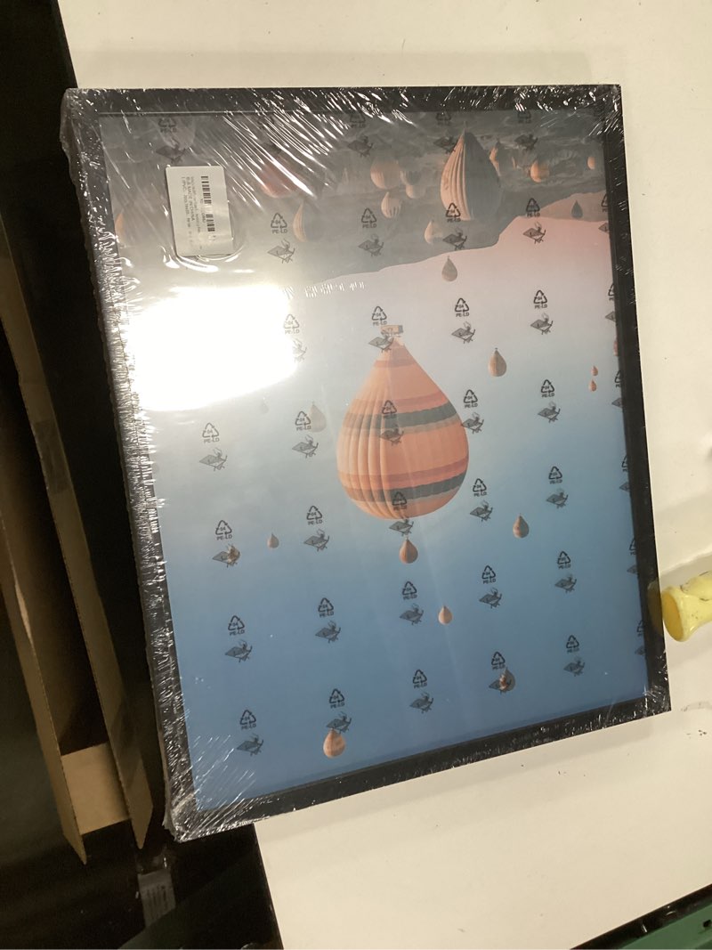 Condition photo showing New/Like New for 16x20 picture frame set of 2, 16 x 20 black picture frame with hd plexiglas, 16 by 20 poster frame, display frame for vertical or horizontal, presenting spatial aesthetics-form & light series 16x20 black