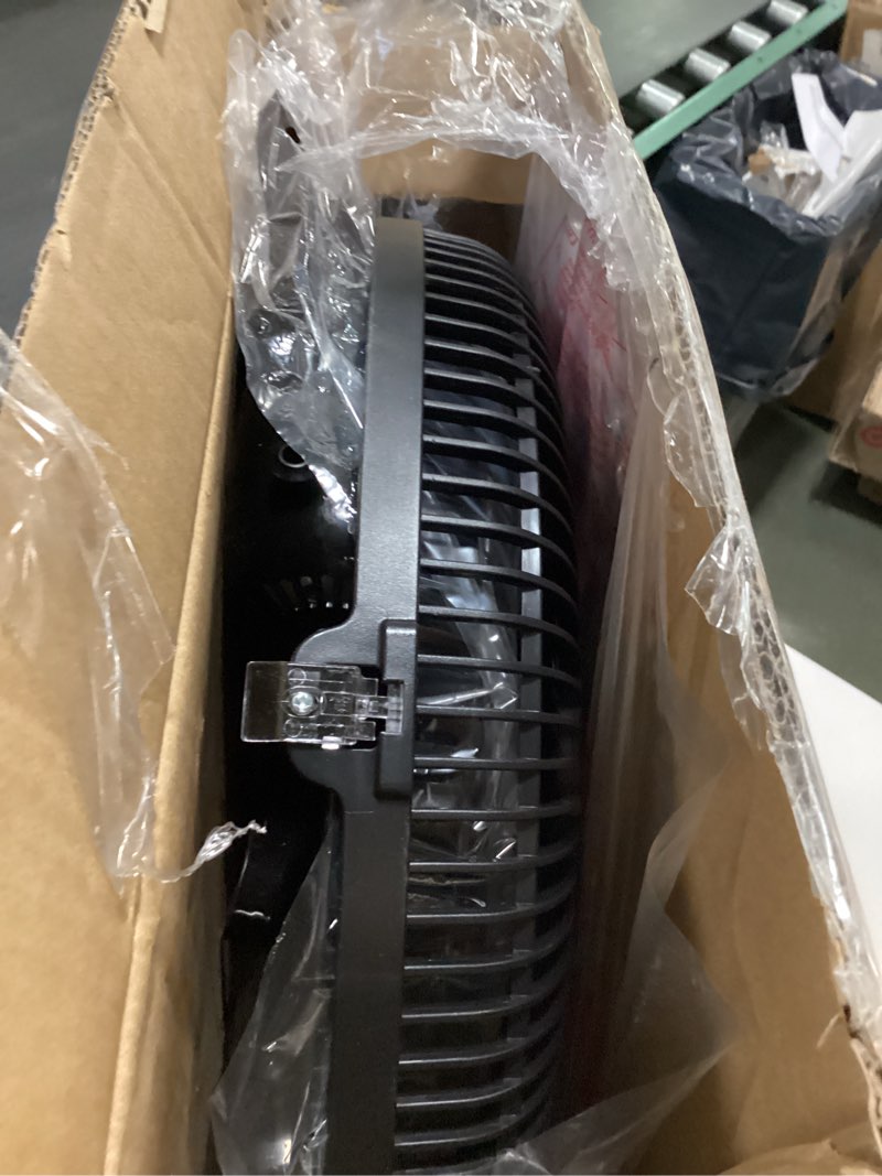 Condition photo showing As Is for PELONIS 16 inch Pedestal Fan for Bedroom , Oscillating Fan, 3-Speeds, 90° Oscillation, Adjustable Height, Floor Fan, Standing Fan for Living Room, Kitchen, and Home office, Black 1 Pack