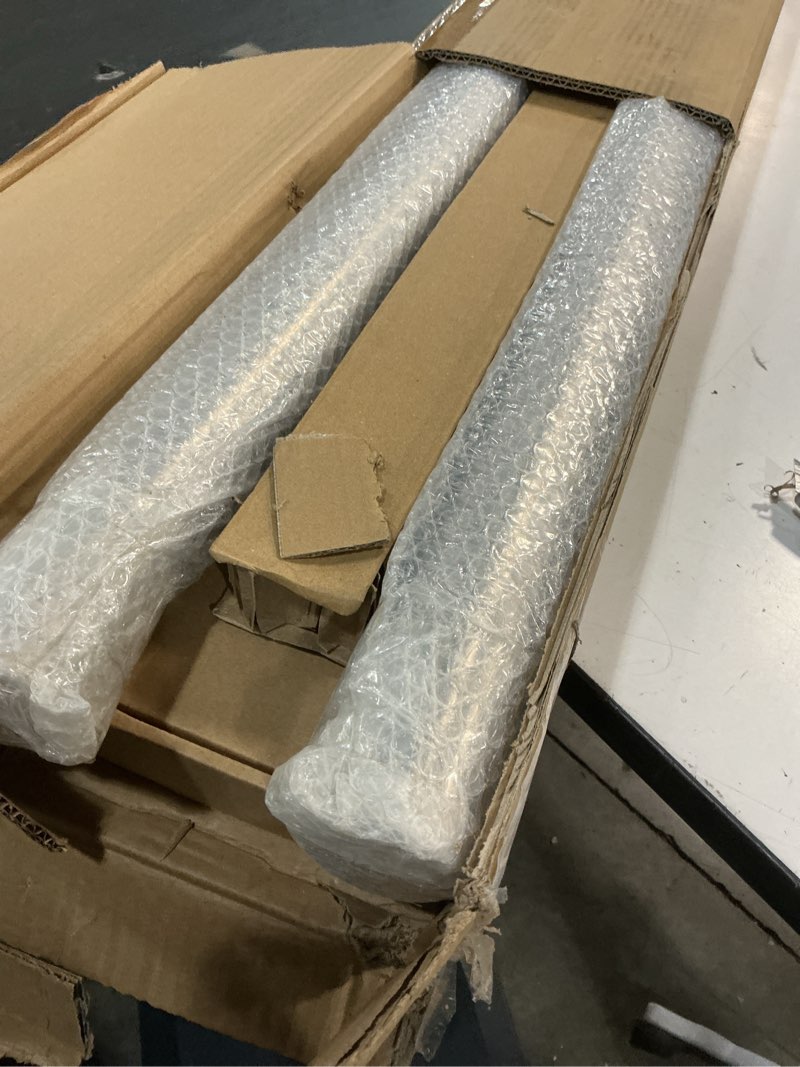 Condition photo showing Good Condition for bar foot rail kit 8ft, 304 stainless steel satin finish 2" o.d tubing with bracket hardware, undercounter foot railing for home kitchen restaurant bar counter silver - satin brushed 8 ft