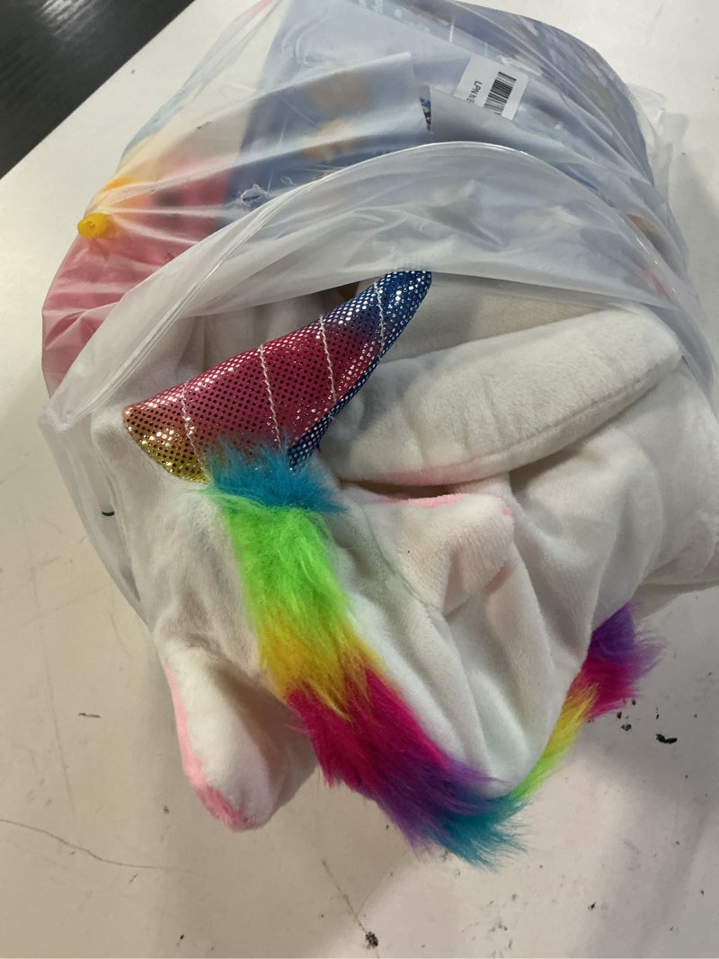 Condition photo showing Good Condition for iplay, ilearn bouncy pals hopping unicorn horse, toddler girl inflatable bouncing animal hopper toy, outdoor indoor plush ride on bouncer, baby birthday gift 18 month 2 3 4 year old kid - unicorn