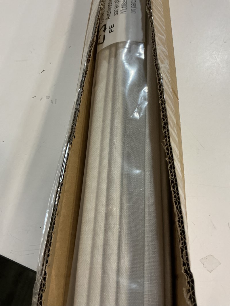 Condition photo showing New/Like New for LazBlinds No Tools No Drill TDBU Cordless Roman Shades for Window, Thermal Insulated UV Blocking, 100% Blackout Fabric Blinds for Bedroom & Living Room, 20" W x 64" H, Blackout - White Blackout - White 20"W x 64"H