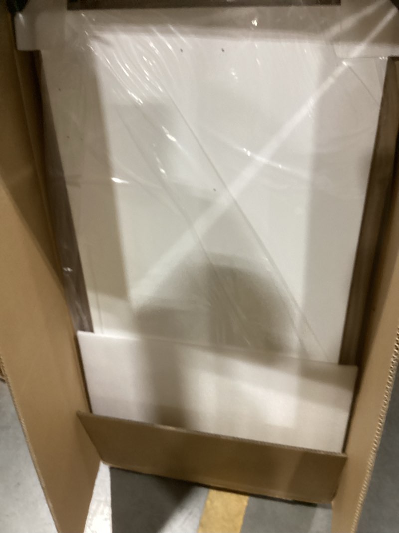 Condition photo showing Good Condition for JOY worker Small Electric Standing Desk, 40" x 20" Whole Piece Height Adjustable Desk with Memory Controller, White Sit to Stand Desk Workstation for Home Office