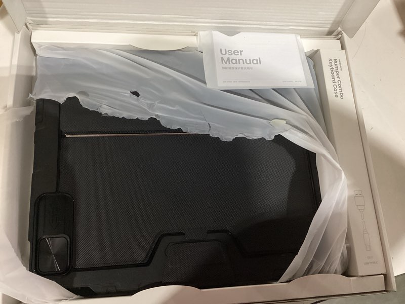 Condition photo showing Good Condition for nillkin keyboard case for ipad air 13-inch (m4 2026/m3 2025/m2 2024), ipad pro 12.9-inch (6th/5th/4th/3rd gen) rugged case with detachable keyboard, magic trackpad, portrait/landscape stand, black 12.9''/13'' for air 13'', pro 12.9'' 3rd-6th gen black, no backlit