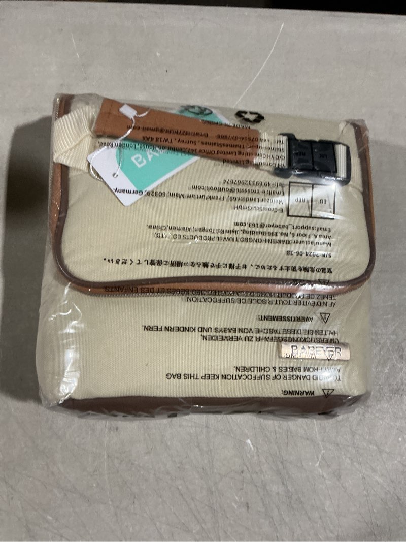 Condition photo showing Good Condition for breastmilk cooler bag with ice pack fits 6 baby bottles up to 9 ounce, baby bottle bag with shoulder strap for nursing mom daycare, cream cream fits 6 baby bottles up to 9 ounce