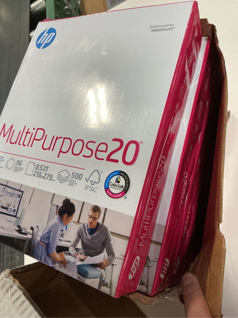 Condition photo showing Good Condition for HP Papers | 8.5 x 11 Paper | MultiPurpose 20 lb | 5 Ream Case - 2500 Sheets | 96 Bright | Made in USA - FSC Certified | 115100PC 5 Ream | 2500 Sheets Letter (8.5 x 11)