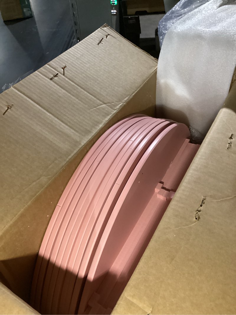 Condition photo showing Good Condition for SpaceAid 7 Tier Rotating Shoe Rack Tower, Spinning Shoe Display Lazy Susan, Revolving 360 Shoe Rack Storage Round Carousel, Vertical Handbag Rotate Shoes Closet Organization (7-Tier Pink) 7 Tier (23.2"W x 63"H) Pink