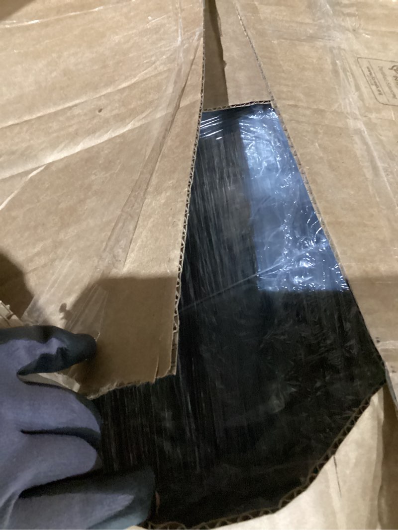 Condition photo showing As Is for MAXYOYO Futon Mattress, Padded Japanese Floor Mattress Quilted Bed Mattress Topper, Extra Thick Folding Sleeping Pad Breathable Floor Lounger Guest Bed for Camping Couch, Black, Queen Size Black Queen